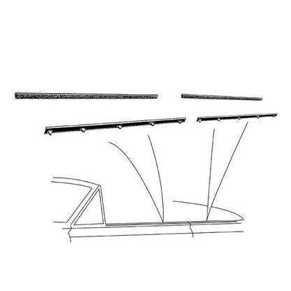 Window Felt Beltline Weatherstrips