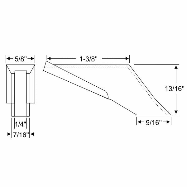 Front Door Vent Window Upper Stop Bumpers