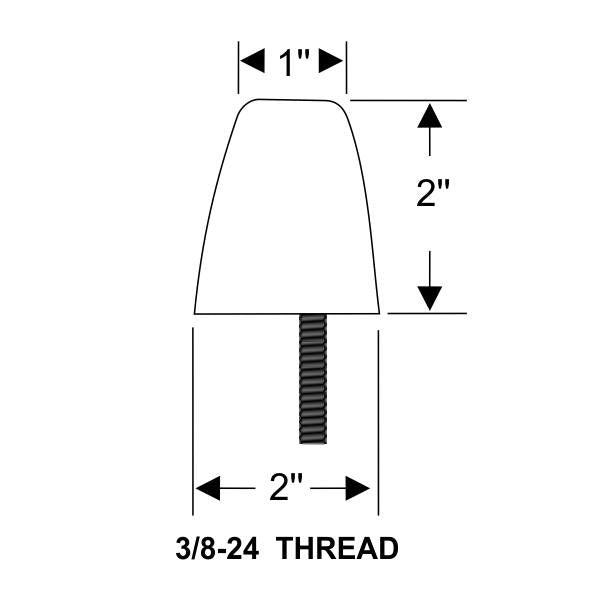 Front Suspension Lower Control Arm Bumper - Right