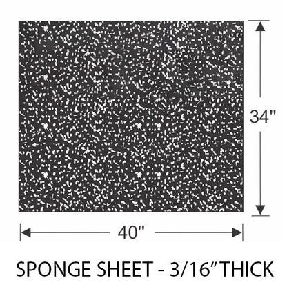3/16" Thick EPDM Sponge Rubber Sheet