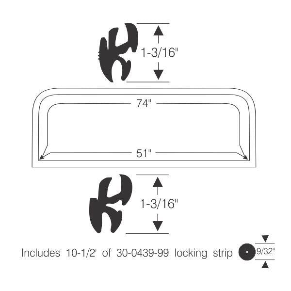 Rear Window Gasket Set