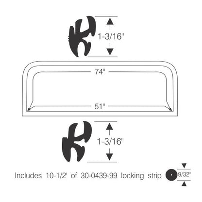 Rear Window Gasket Set