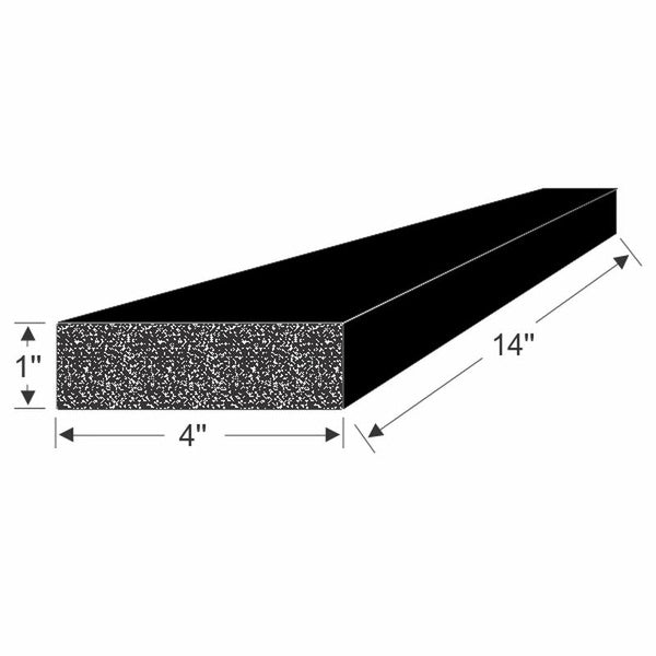 1" x 4" Universal EPDM Block