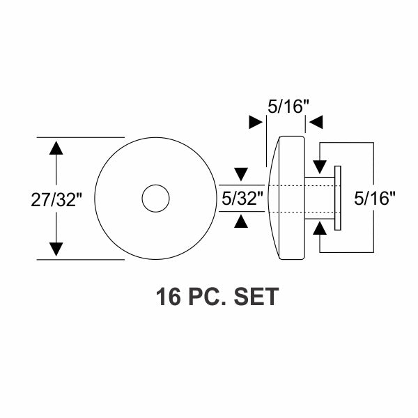 Door Hinge Bumper Set
