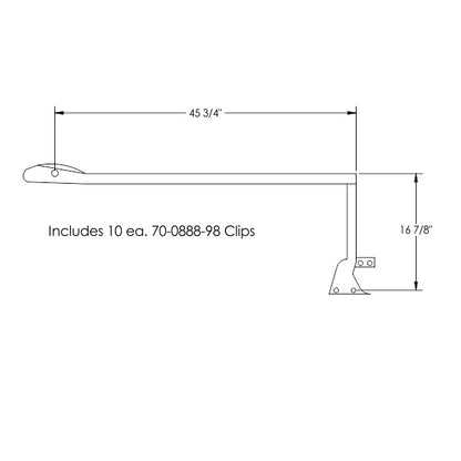 Hardtop Roof Rail Weatherstrips