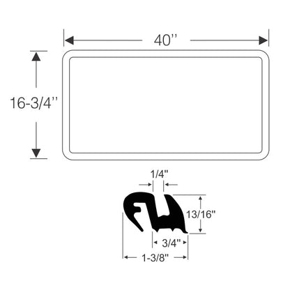 Rear Side Window Weatherstrip
