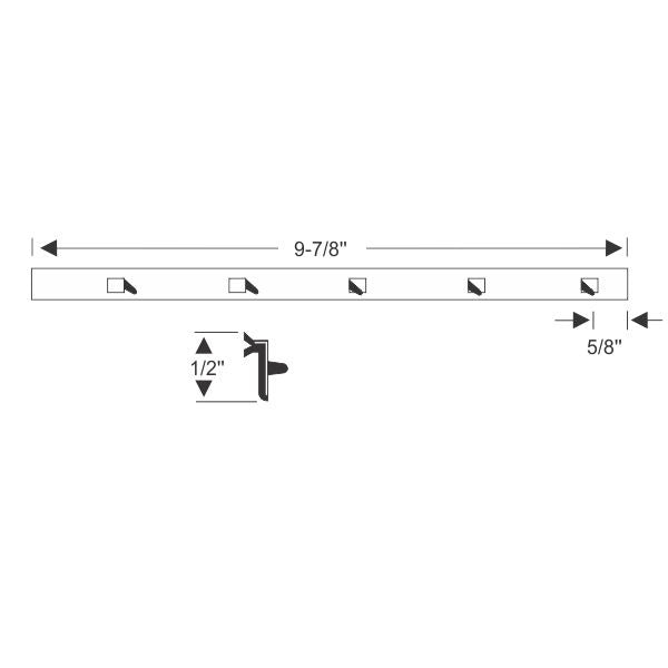 Vent Division Bar Weatherstrip