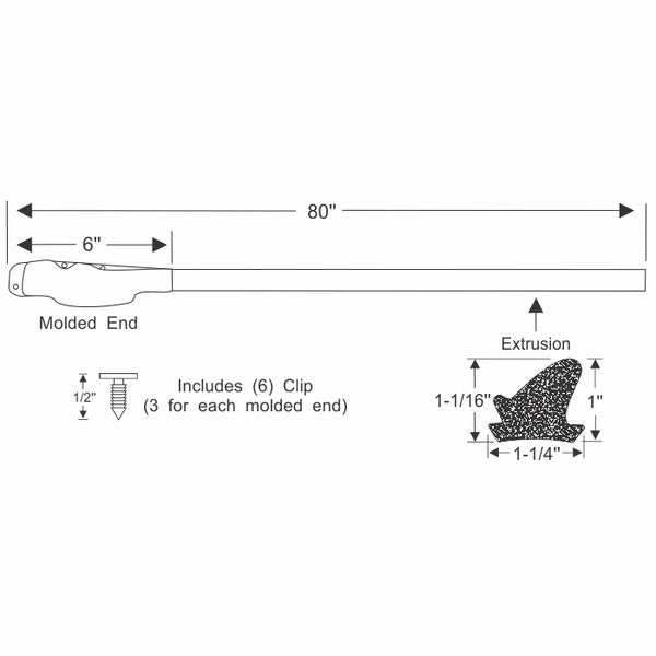 Hardtop Roof Rail Weatherstrips