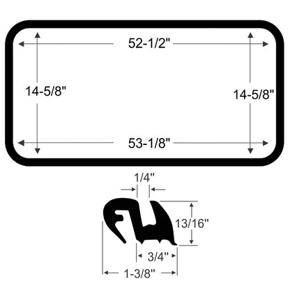 Quarter Window Weatherstrip