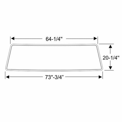 Windshield Gasket with Groove