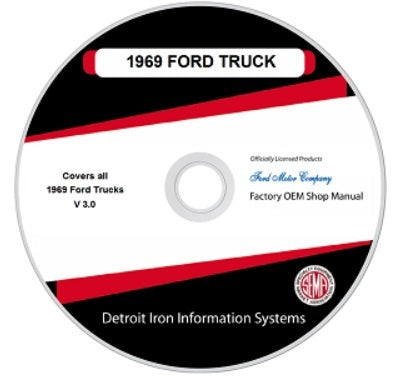 1969 Ford Truck And Van Factory Shop Manual, CD