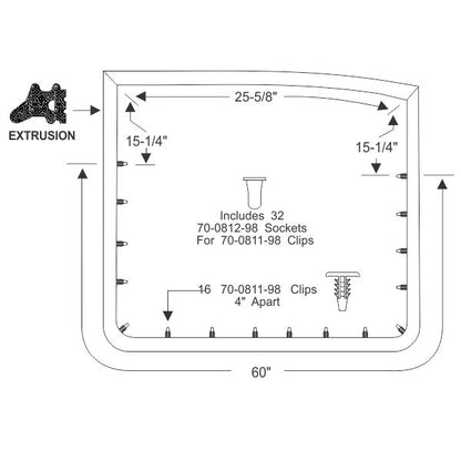 Rear Door Weatherstrips