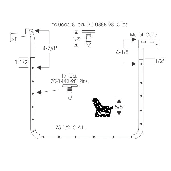 Rear Door Weatherstrips