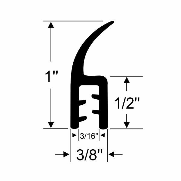 Upper Door Drip Rail Weatherstrips