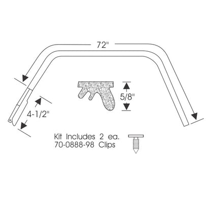 Hardtop Roof Rail Weatherstrips