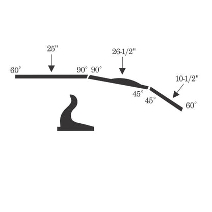 Convertible Roof Rail Weatherstrip