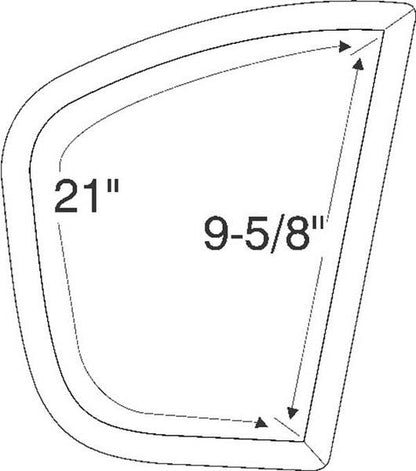 Quarter window weatherstrip