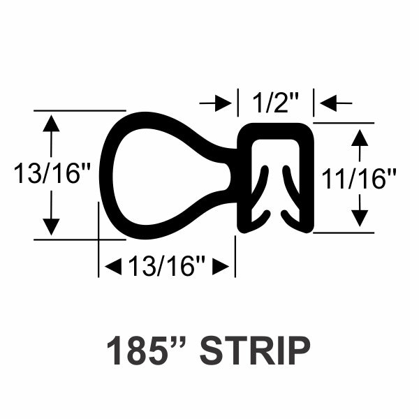 Rear Cargo Doors or Tailgate Weatherstrip