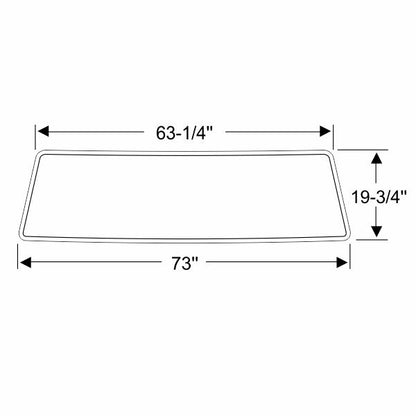 Windshield Gasket with Groove