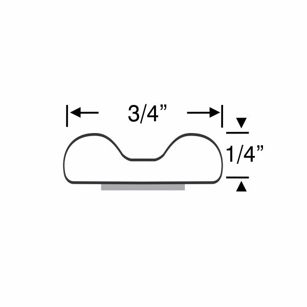 Peel-N-Stick Dense Rubber Cushion Strip