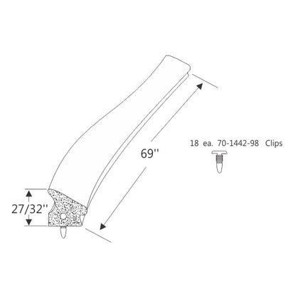 Hardtop Roof Rail Weatherstrips