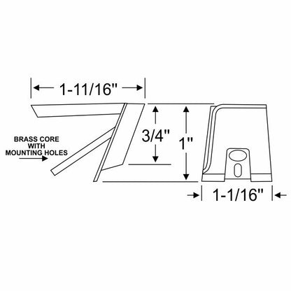 Front Door Vent Window Upper Bumpers