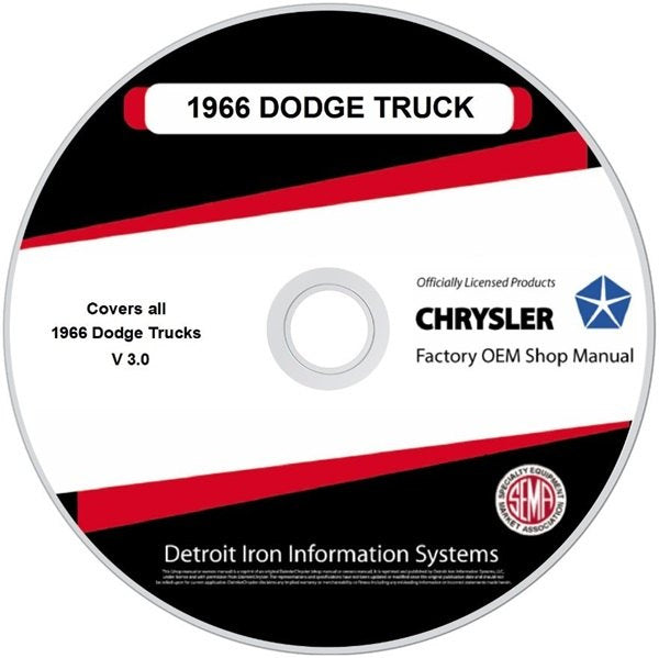1965 Dodge Truck Factory Shop Manual, CD