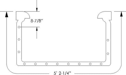 Front Half-Door Weatherstrips, Left and Right