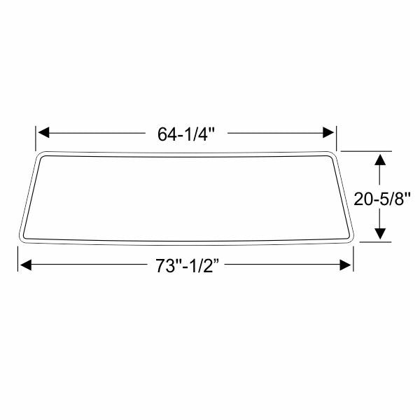 Windshield Gasket without Groove