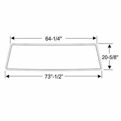 Windshield Gasket without Groove