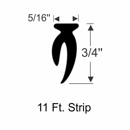 Swing-Out Windshield Weatherstrip
