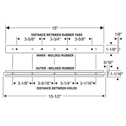 Windshield Division Bar Gasket