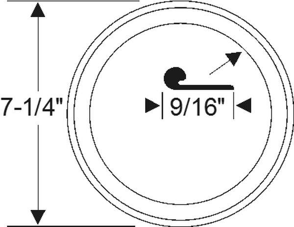 Headlight door to lens seal
