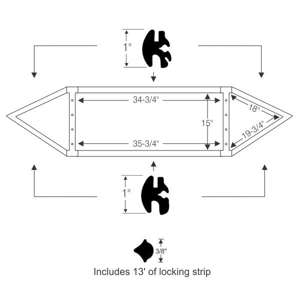 Rear Window Gasket Set