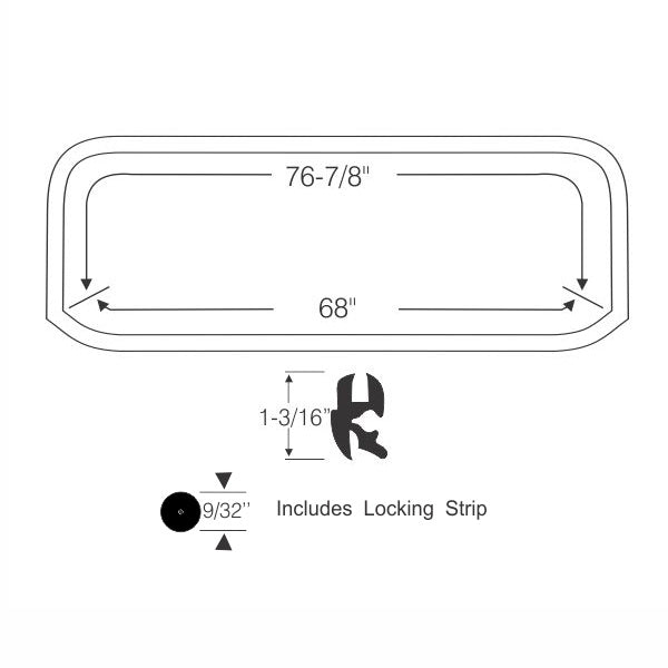 Rear Window Gasket Set