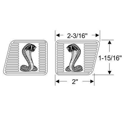 Cobra Clutch and Brake Pedal Pads