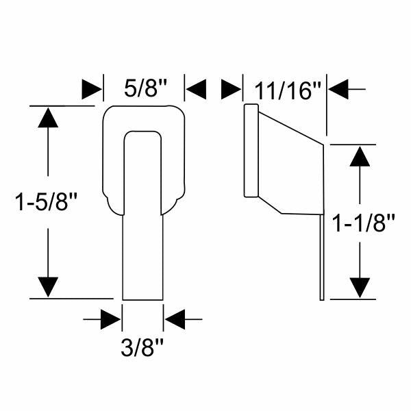 Side Window Vent Frame Upper Bumpers
