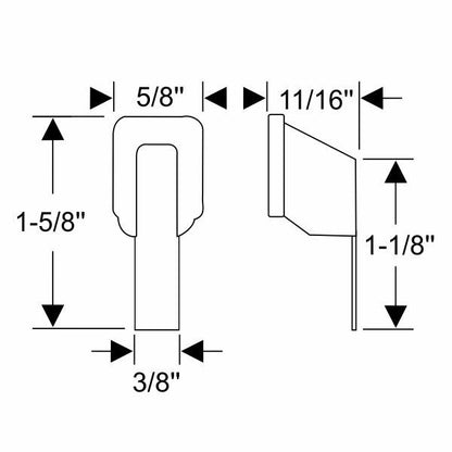 Side Window Vent Frame Upper Bumpers