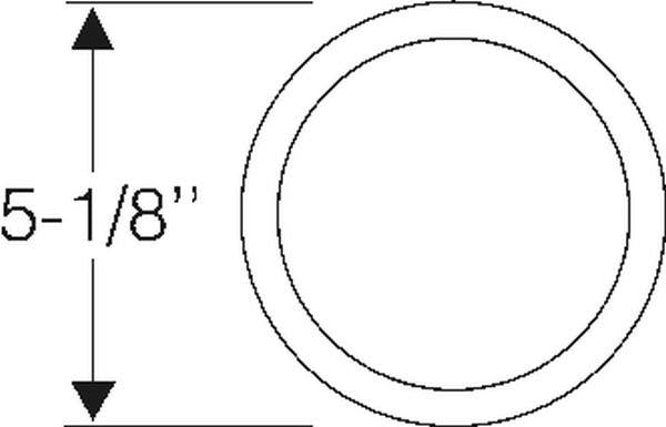 Fog light lens gasket