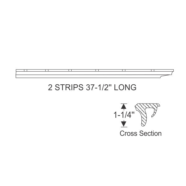 Hardtop Roof Rail Weatherstrips