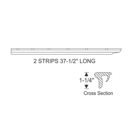 Hardtop Roof Rail Weatherstrips