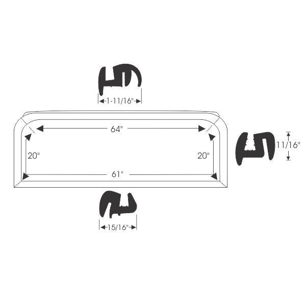 Rear Window Gasket