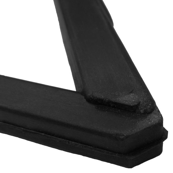 Rear door stationary window weatherstrip