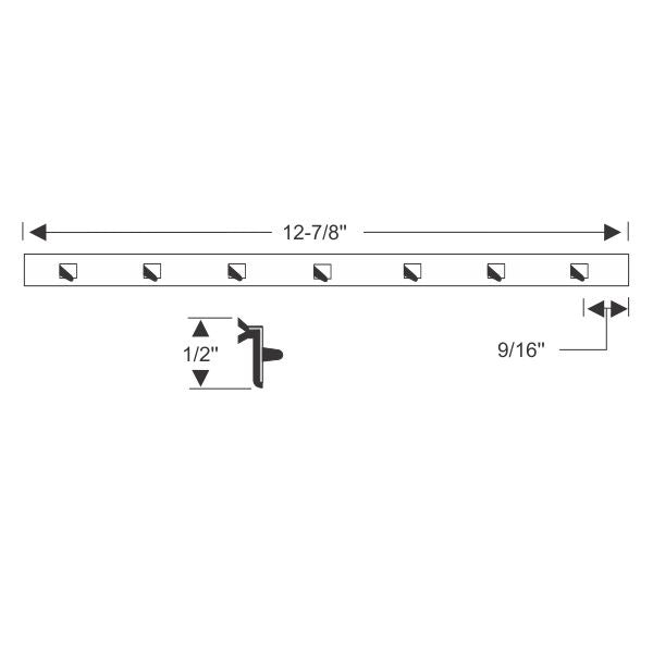 Vent division bar weatherstrip