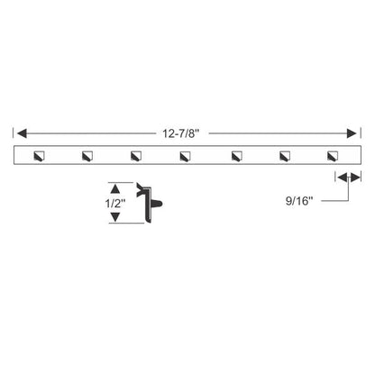 Vent division bar weatherstrip