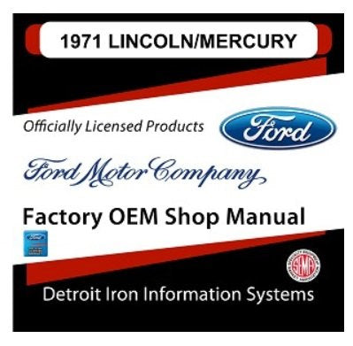 1971 Lincoln-Mercury Factory Shop Manual, CD