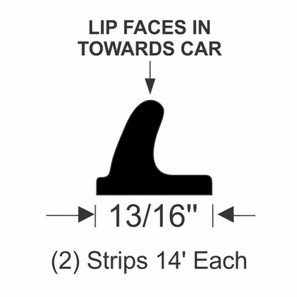 Front or Rear Door Weatherstrips