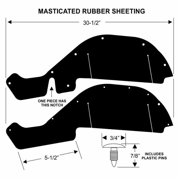 Splash Apron / A-Arm Dust Shield Fillers
