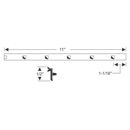 Vent division bar weatherstrip