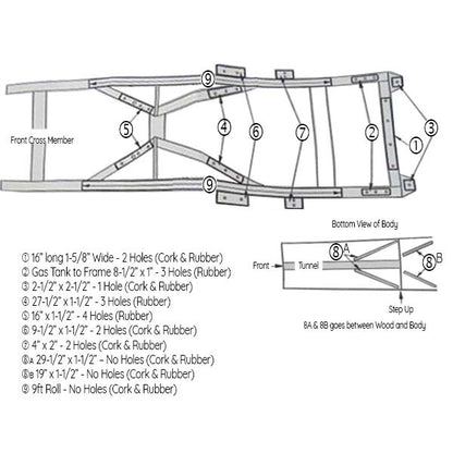 Body To Frame Mounting Pad Set